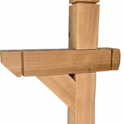 Wilray Designs Decorative Western Cedar Mailbox Post, 6x6