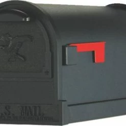 Solar Group Arlington Deluxe Mail Box, 11"x9-1/2"x23", Black