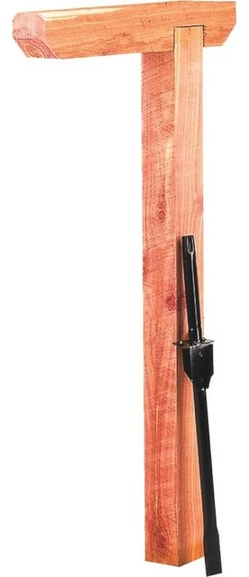 Solar Group Gibraltar DPK00000 Cedar Drive-In Mailbox Post Kit With Steel Anchor, Natural