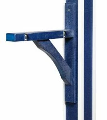 FBUSA Deluxe Mailbox Post With Mounting Hardware, Patriot Blue And White