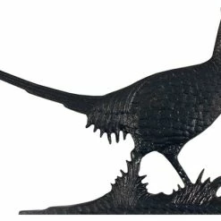 Whitehall Products 13 1/2"W X 7 3/4"H Pheasant Mailbox Ornament, Black