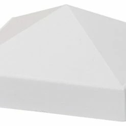 Prime Mailboxes Whitehall Products Superior Mailbox Post Cap, Fits All 4"x4" Post, White