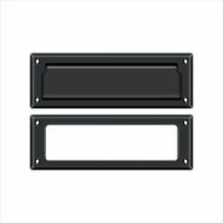 Deltana MS626 8-7/8"W Solid Brass Mail Slot - Black