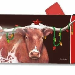 Studio M By Magnet Works Cowboy Christmas MailWraps Magnetic Mailbox Cover