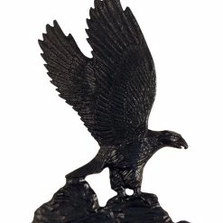Whitehall Products 11 1/4"W X 9 3/4"H Eagle Mailbox Ornament, Black