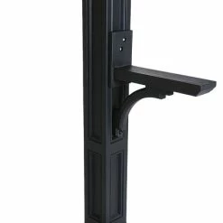Mayne - Outdoor Products Of Distinction 8 1/2"W X 25 1/2"D X 58"H Charleston Mailbox Post, Black