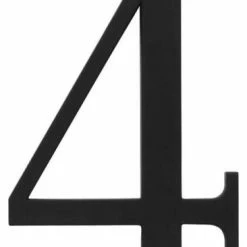 Atlas Homewares TRN4 Traditionalist Address Number 4 - Matte Black