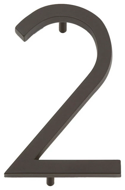 Atlas Homewares Avalon House Number, Aged Bronze, 2