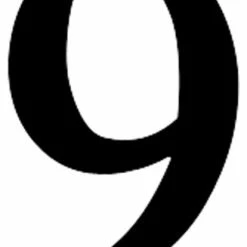 Village Wrought Iron, Inc. Decorative Number 0, Medium, Small, 9