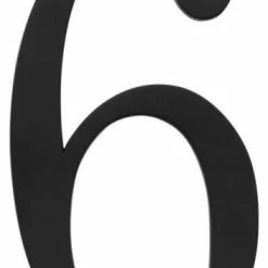 Atlas Homewares TRN6 Traditionalist Address Number 6 - Matte Black