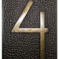 YTC Frank Lloyd Wright Collection Frank Lloyd Wright House Numbers Bronze Finish, 4