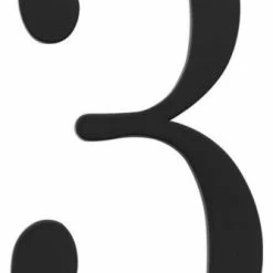 Atlas Homewares TRN3 Traditionalist Address Number 3 - Matte Black