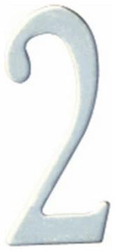 Special Lite Products Company 2" Stainless Steel Self Adhesive Address, Number 2