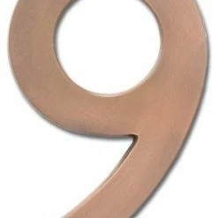 Architectural Mailboxes 3582-9 4 Inch Tall Solid Brass House - Antique Copper