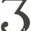 Deltana RN6-3U10B 6" Numbers, Solid Brass, Oil Rubbed Bronze