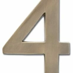Architectural Mailboxes 3585-4 5 Inch Tall Solid Brass House - Antique Brass