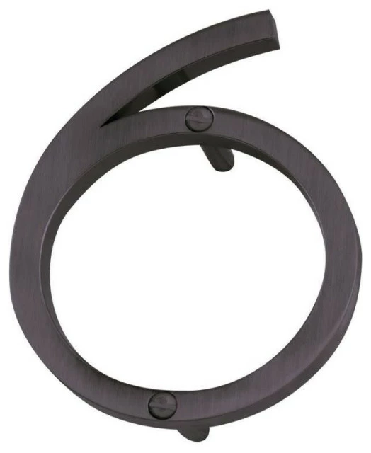 Atlas Homewares AVN6 Modern Avalon Address Number 6 - Aged Bronze