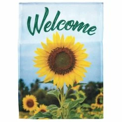 Dicksons Flag Printed Welcome Sunflower Polyester Garden