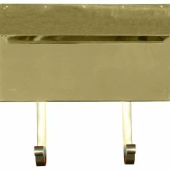 QualArc Provincial Collection Horizontal Mailboxes In Smooth Polished Brass