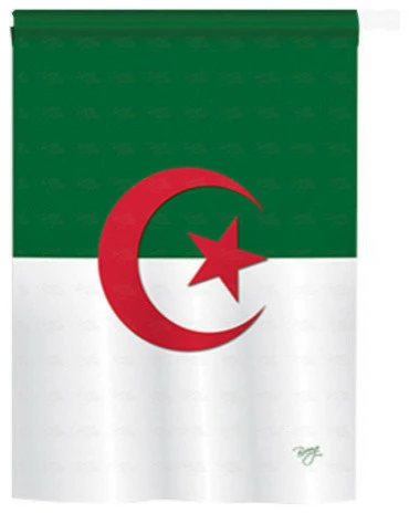 Breeze Decor Algeria 2-Sided Vertical Impression House Flag