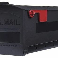 Solar Group Gibraltar GMB505B01 Patriot Series Rural Mailbox, Black, 1000 Cu-in Capacity
