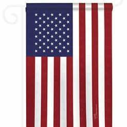Breeze Decor Patriotic Usa 2-Sided Impression Garden Flag