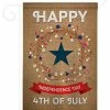 Breeze Decor Fourth Of July Independence Day 2-Sided Impression Garden Flag