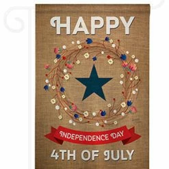 Breeze Decor Fourth Of July Independence Day 2-Sided Impression Garden Flag