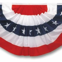 Valley Forge Pleated Mini Patriotic Fan Flag