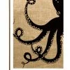 TheWatsonShop Octopus Burlap Garden Flag