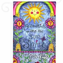Breeze Decor Grandkids 2-Sided Impression Garden Flag
