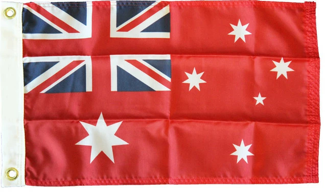 FlagLine Australia, 12"x18" Nylon Flag, Red
