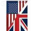 Breeze Decor Us Uk Friendship 13"x18.5" USA-Produced Home Decor Flag