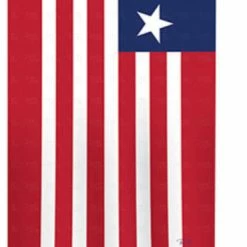 Breeze Decor Liberia 2-Sided Vertical Impression House Flag