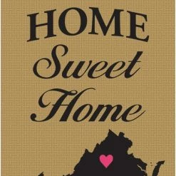 Dicksons Double Applique Virginia Burlap Garden Flag