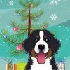 The-store Christmas Tree And Bernese Mountain Dog Flag Garden Size BB1609GF