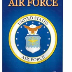 Breeze Decor Military Air Force 2-Sided Vertical Impression House Flag