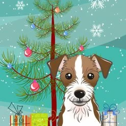 The-store Christmas Tree And Jack Russell Terrier Flag Garden Size BB1574GF