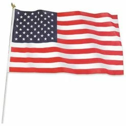 Annin Flagmakers 011320R Polycotton US Flag Kit, 3' X 5'