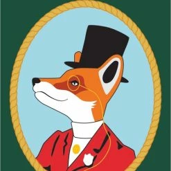 Dicksons Double Applique Everyday Snooty Fox Polyester Garden Flag