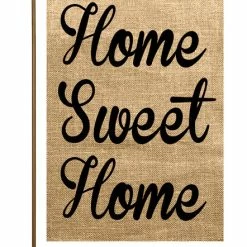 TheWatsonShop Home Sweet Home Burlap Garden Flag