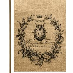 TheWatsonShop Ladybug Burlap Garden Flag
