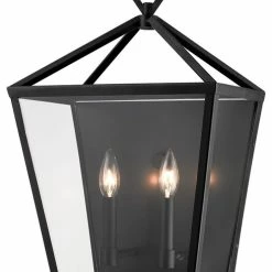 Millennium Lighting Inc Millennium Lighting Outdoor, Powder Coat Black, Clear