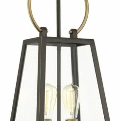 Progress Lighting Progress Barnett Outdoor Hanging Lantern P550028-020, Antique Bronze