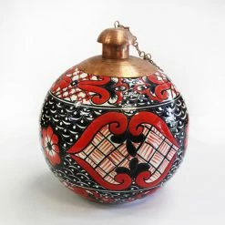 Tiera Fina Talavera Style Table Top Torch, Made In Mexico