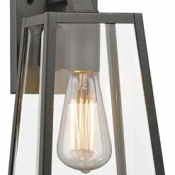 CHLOE Lighting, Inc. Leodegrance 1 Light Outdoor Wall Sconce 11" High, Textured Black