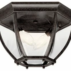 Kichler 2 Light Outdoor Flush-Semi Flush Mount In Tannery Bronze