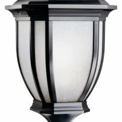 Kichler Salisbury 1 Light Outdoor Post Lantern In Black