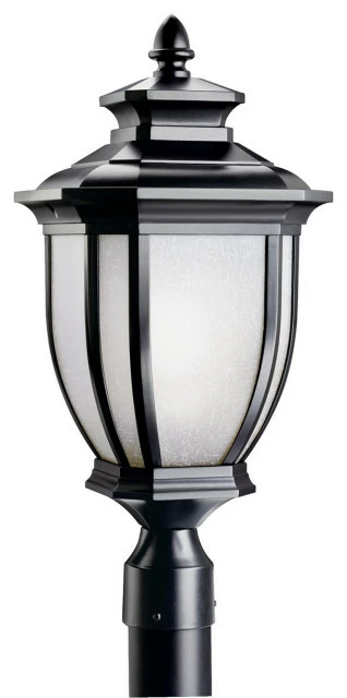 Kichler Salisbury 1 Light Outdoor Post Lantern In Black 3 Kichler Salisbury 1 Light Outdoor Post Lantern In Black
