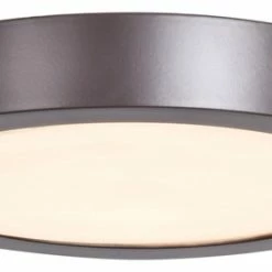 Access Lighting Ulko Exterior, Medium, LED Wet Location Flush Mount, Bronze
